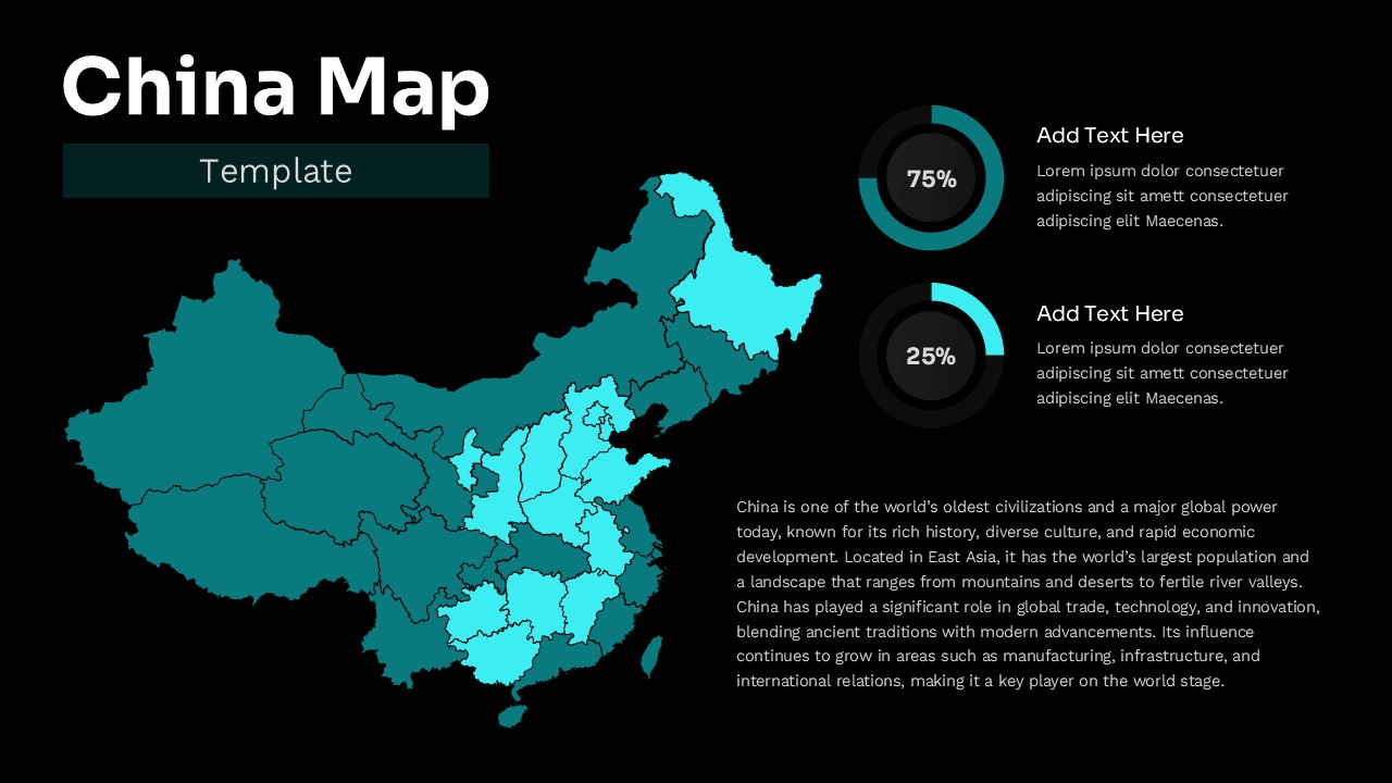 China Map for PowerPoint & Google Slides Presentation