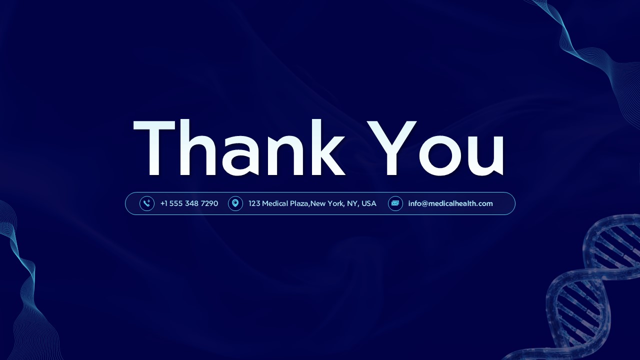 Dark Blue Thankyou Slide