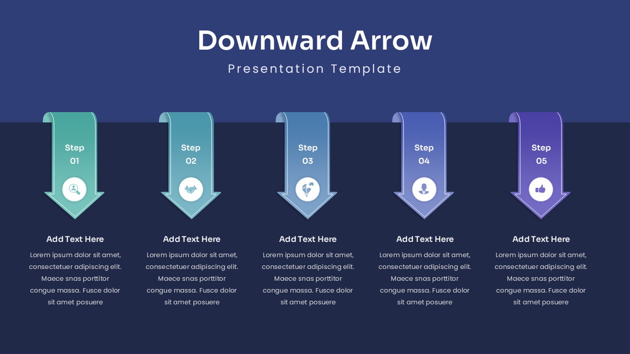 Slidepick Inverted Arrow presentation slide