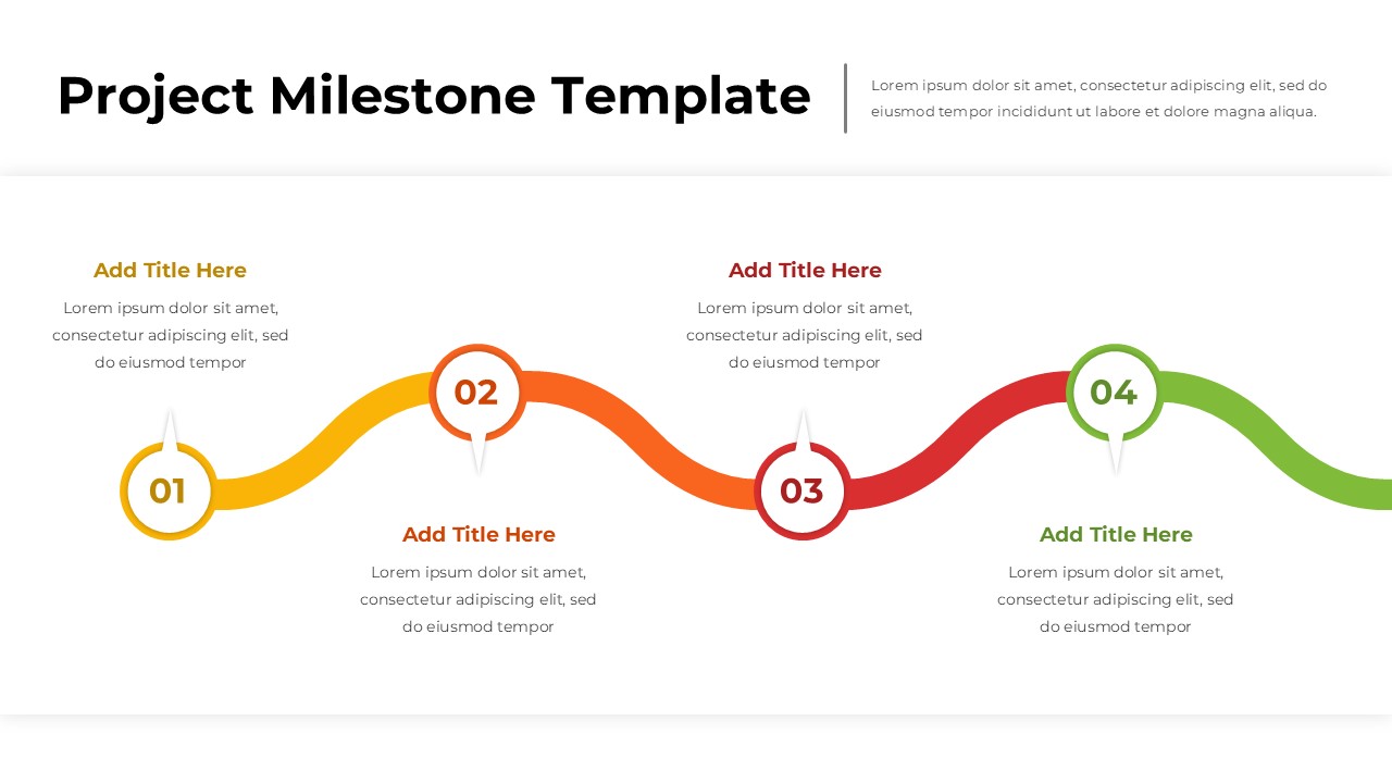 Project Milestone Slide Template