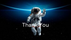 Dark Blue Space Presentation Thankyou Slide