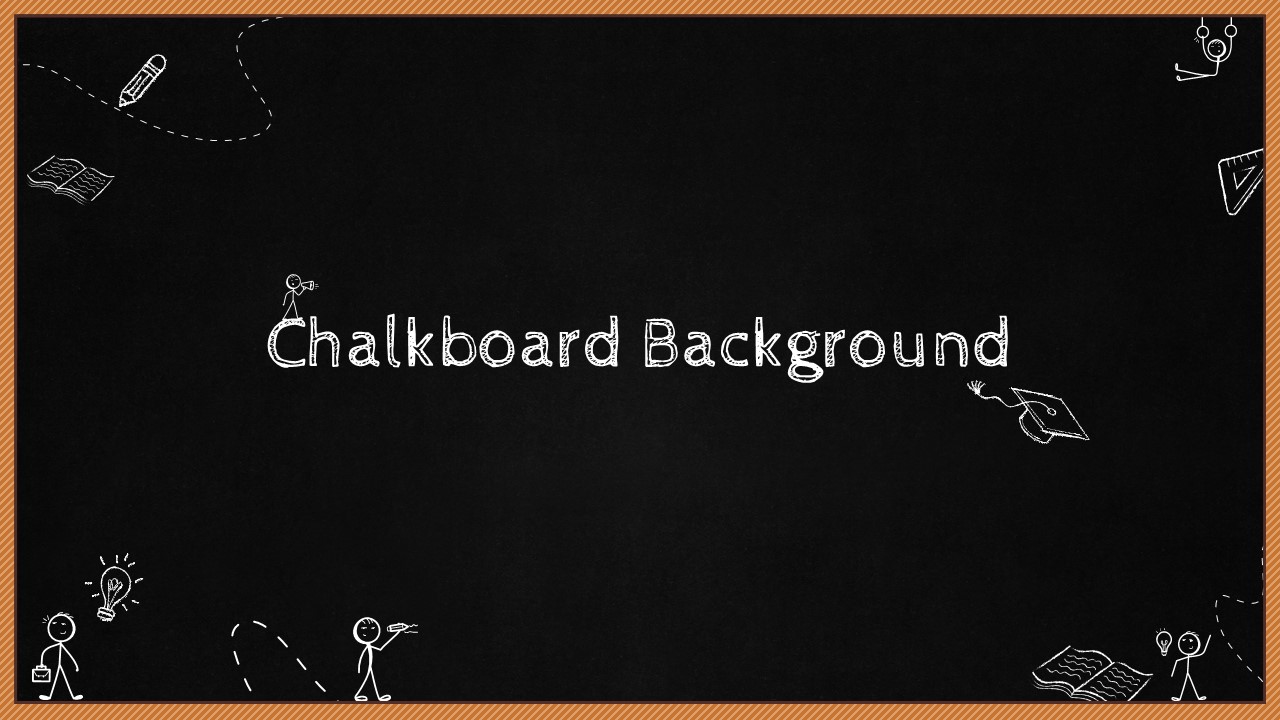 Free Editable Chalkboard Presentation Background