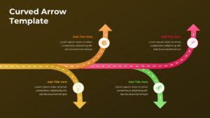 Free Curved Arrow PowerPoint Template