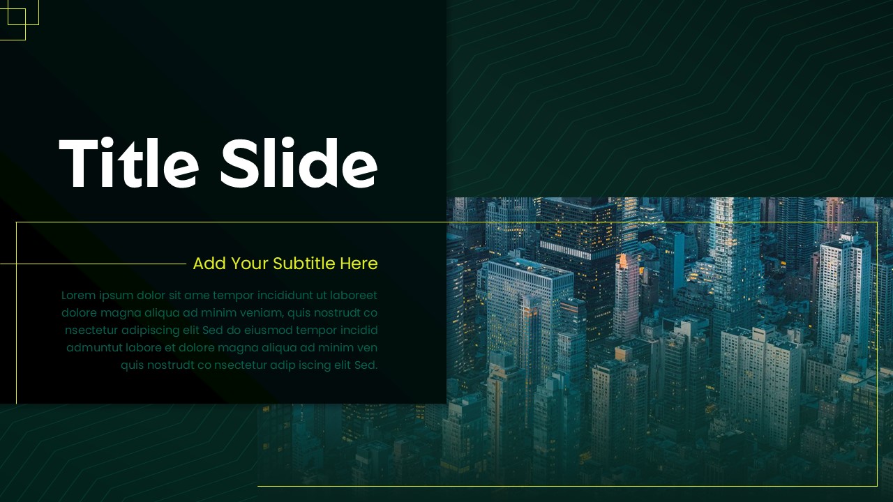 Free Title Slide Template for Business Presentations
