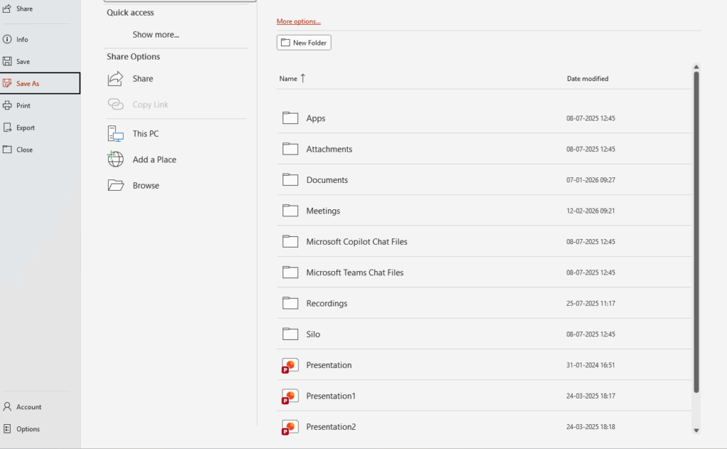 How to Save and Share Your Presentation  in PowerPoint Presentations