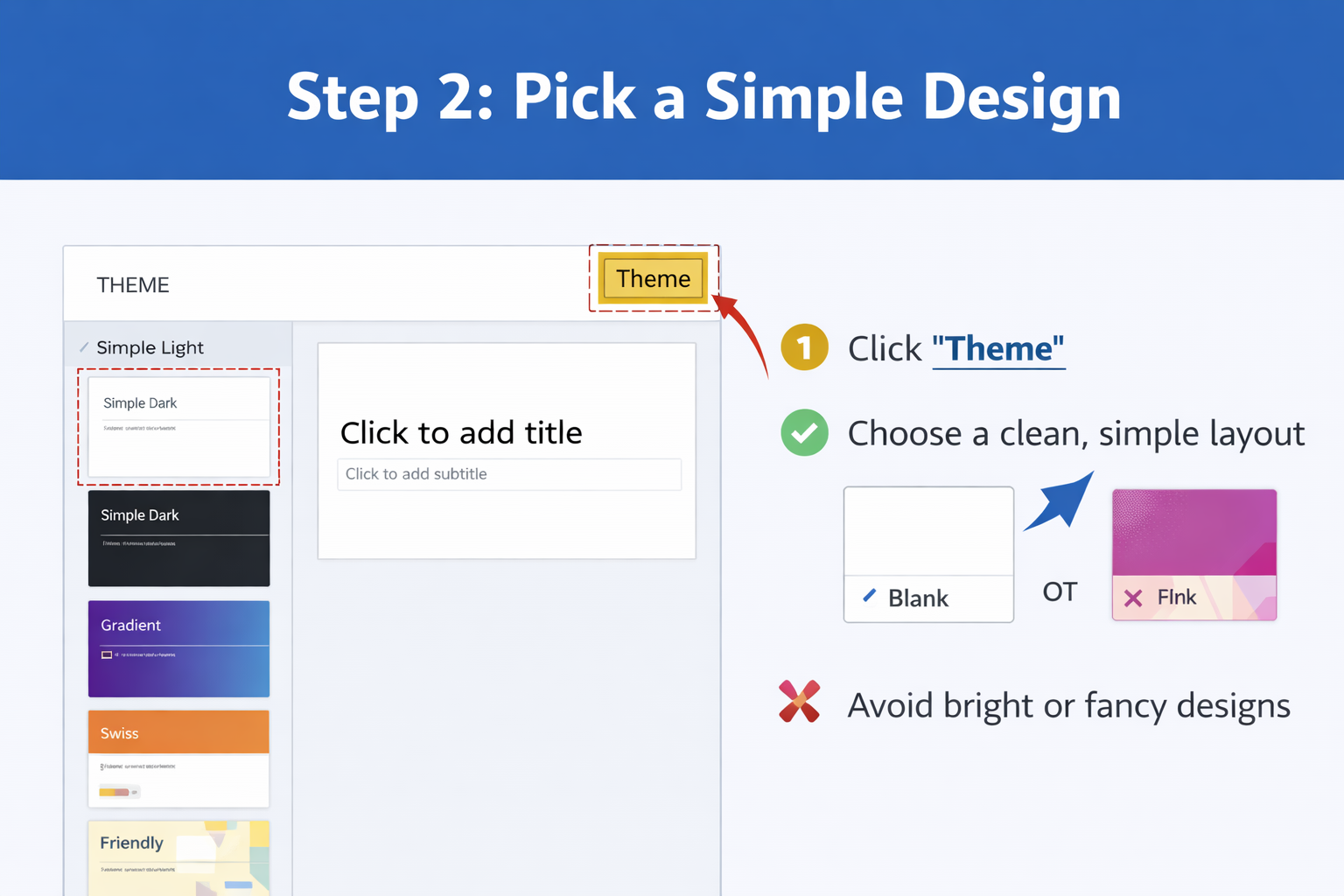To Create a Pitch Deck in Google Slides Step 2