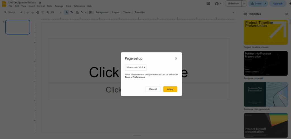Step 1 To Create a Jeopardy Game on Google Slides