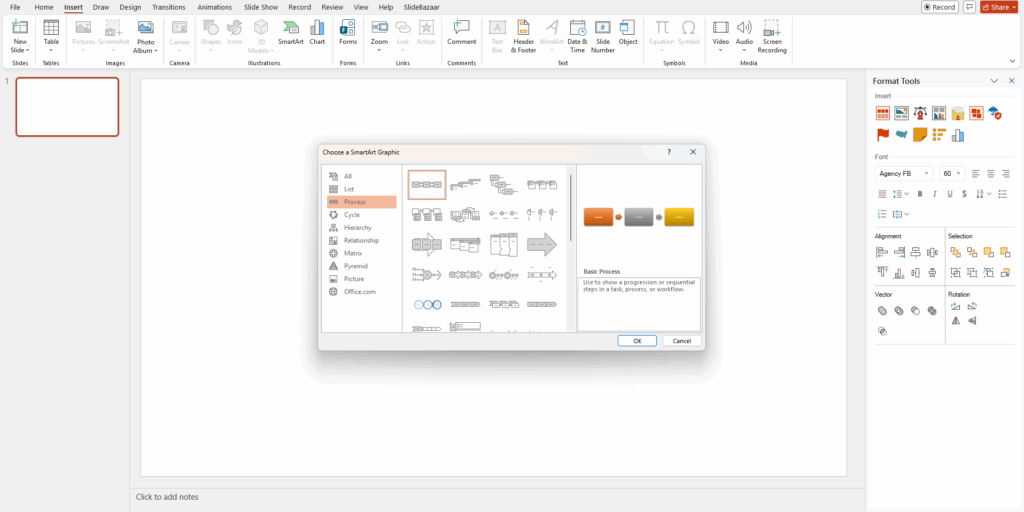 Step 3 To Make a Timeline in PowerPoint Using SmartArt