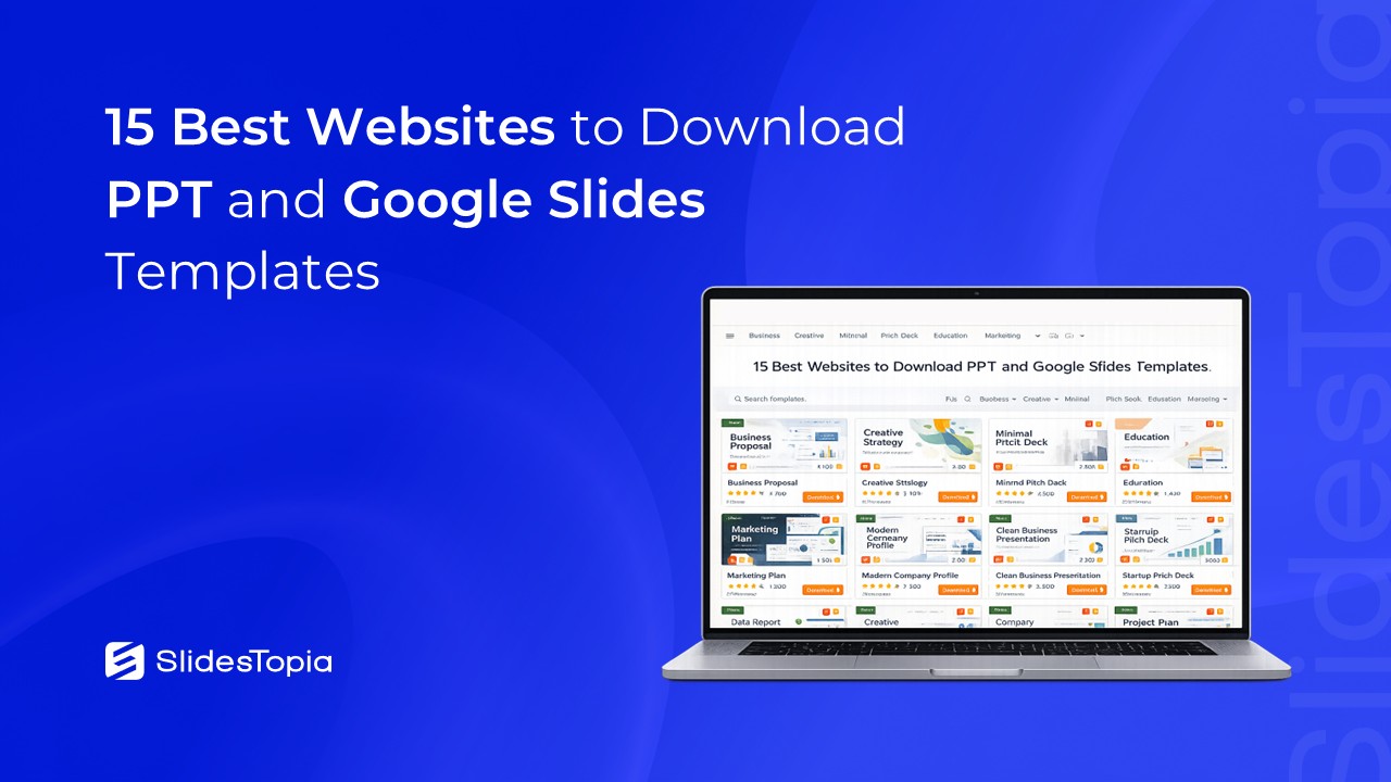 Best Websites to Download PowerPoint Templates & Slides - Blog cover slide