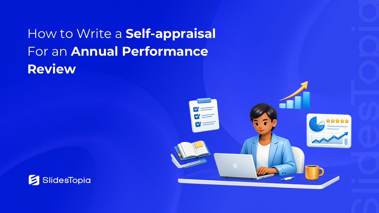 Cover image for an article on how to work on self appraisal for an annual performance review