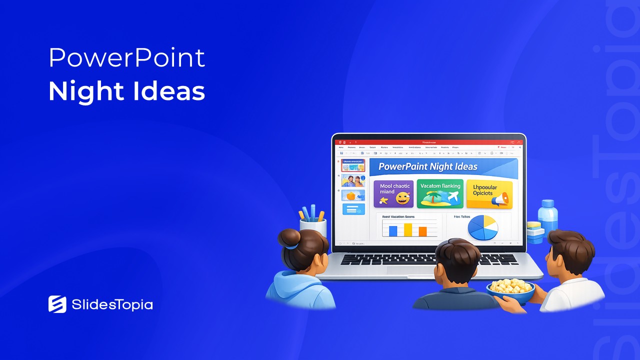 PowerPoint Night Ideas - Blog Cover Image By SlidesTopia