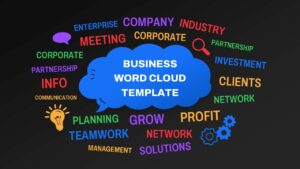 Business Word Cloud Google Slides Presentation Template