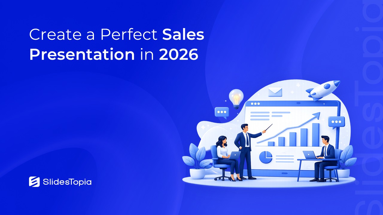 Cover Image Of Guide About Creating a Sales Presentation by SlidesTopia