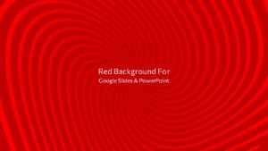 Modern spiral pattern slide background with geometric red curves and optical depth effect for presentation design.