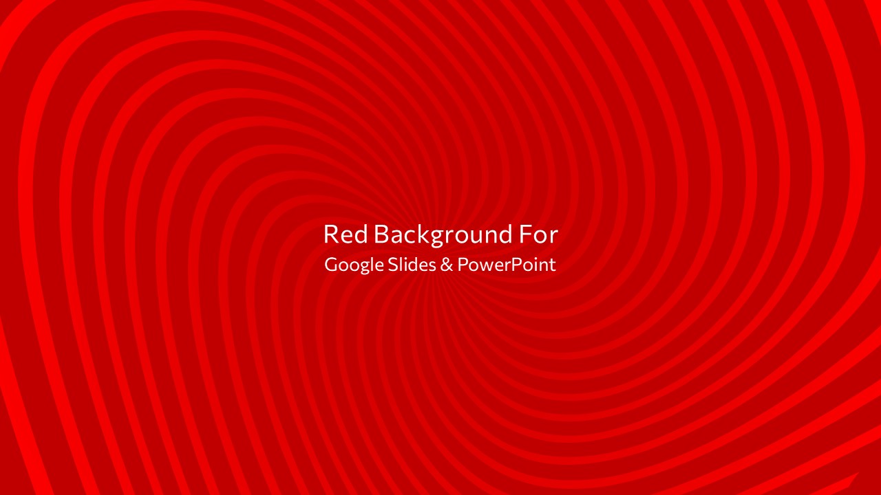 Modern spiral pattern slide background with geometric red curves and optical depth effect for presentation design.