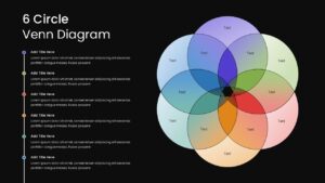 6 way venn diagram google slides template