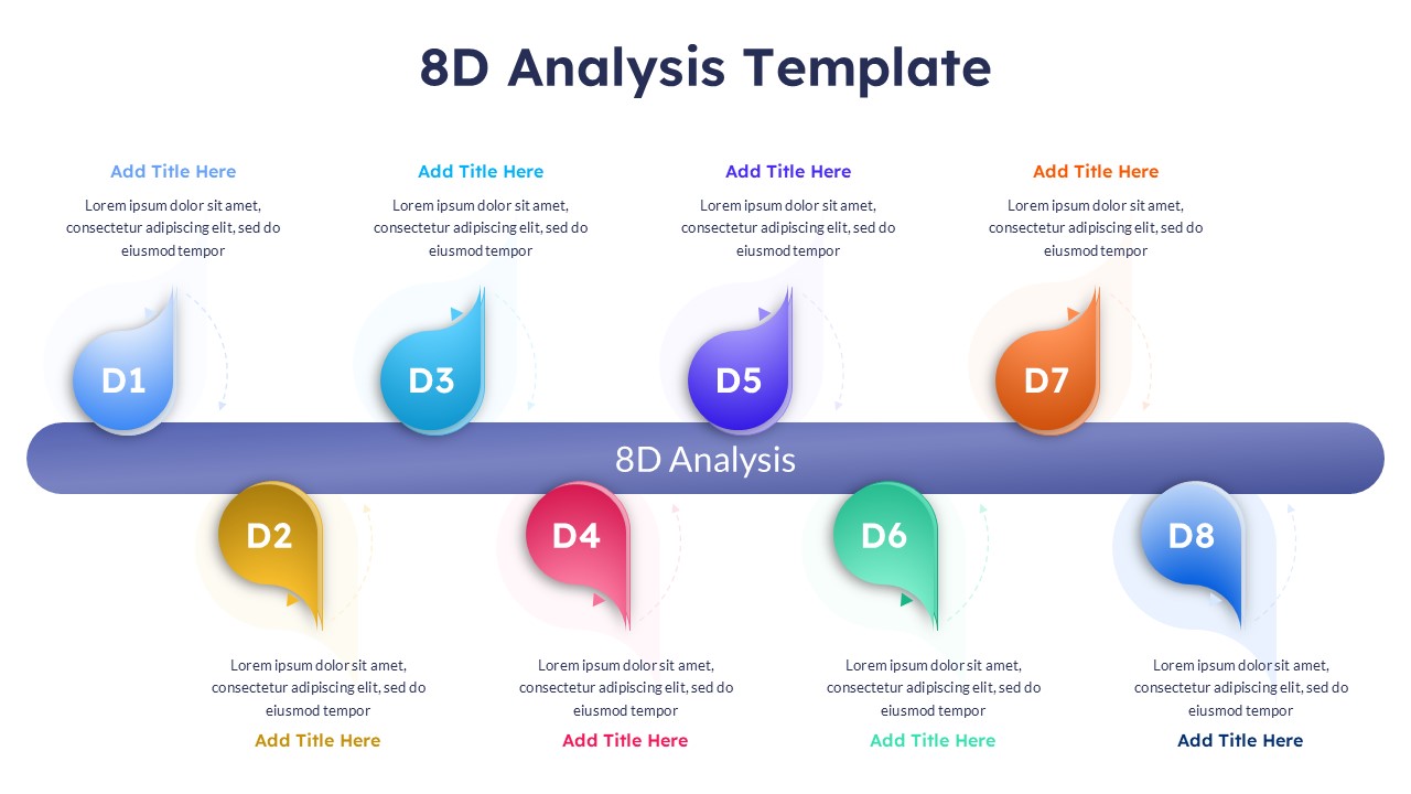 8D Analysis Problem Solving PowerPoint Slide