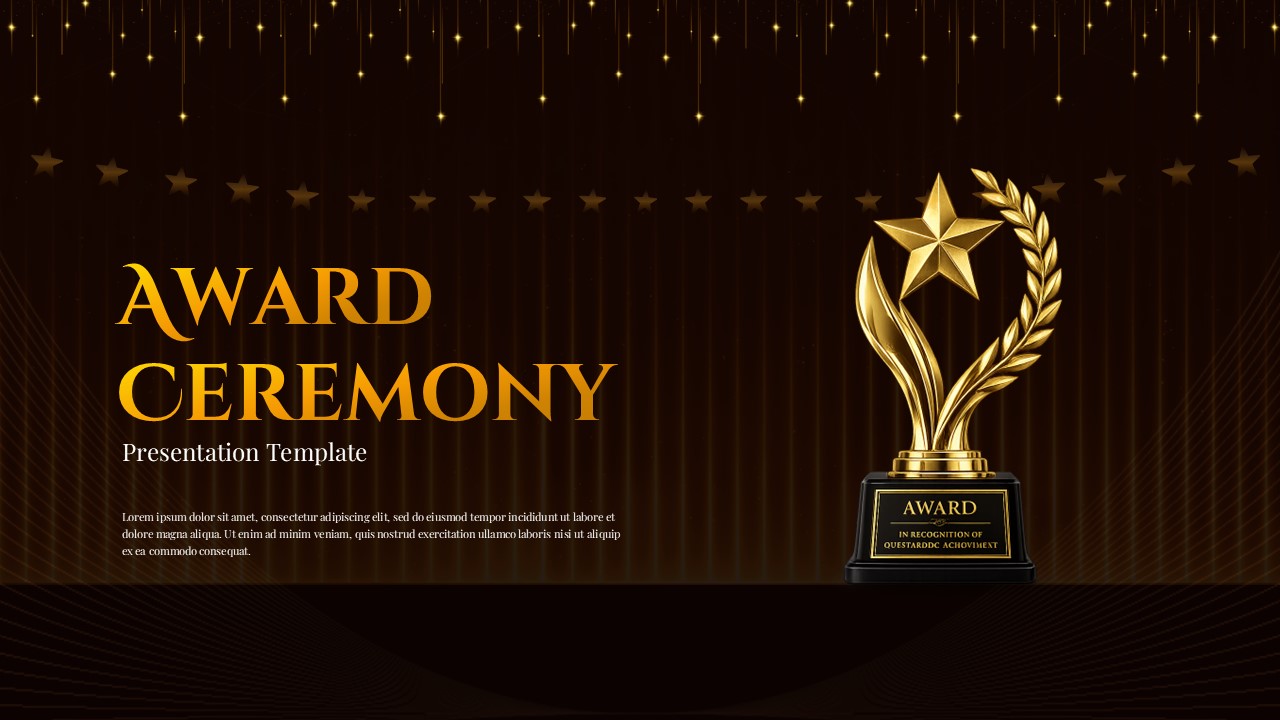 Award Ceremony PPT Presentation Template