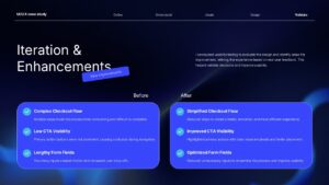 UI UX Iteration and enhancement