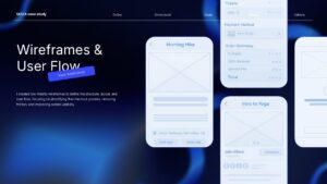 UI UX wireframes and user flow