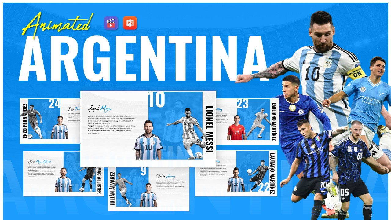animated argentina presentation template