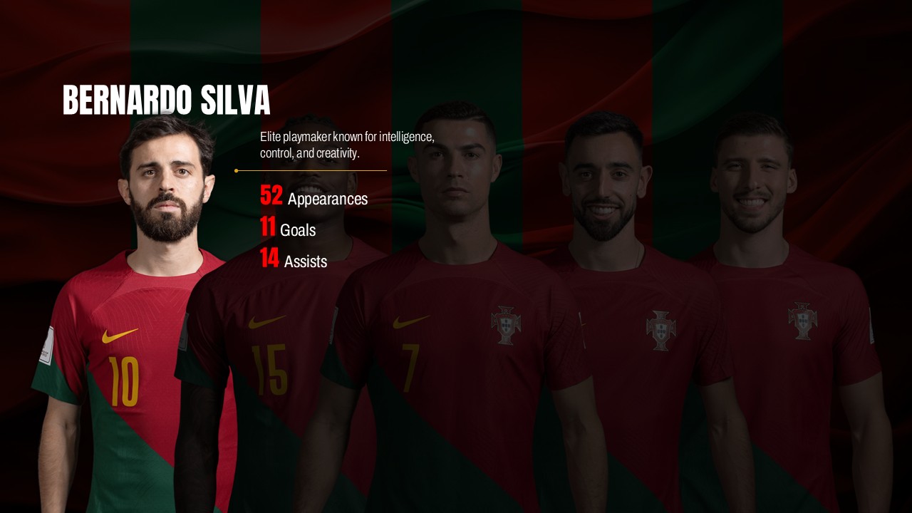 bernando silva portugal world cup presentation slide