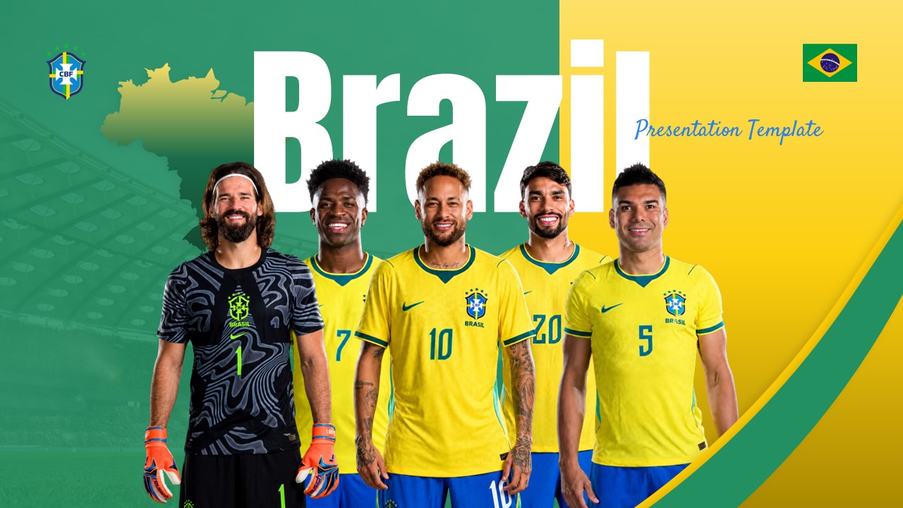 brazil fifa team powerpoint template