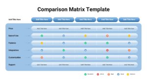 comparison matrix template