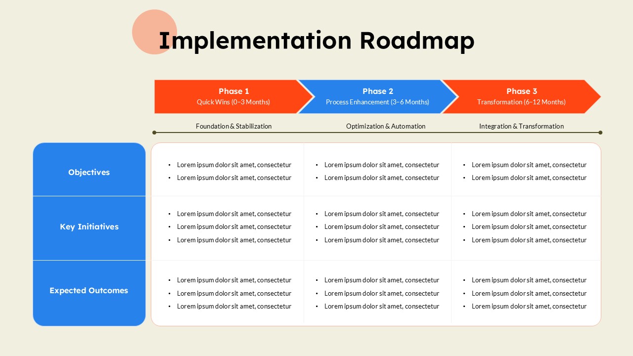 Implementation Roadmap Template