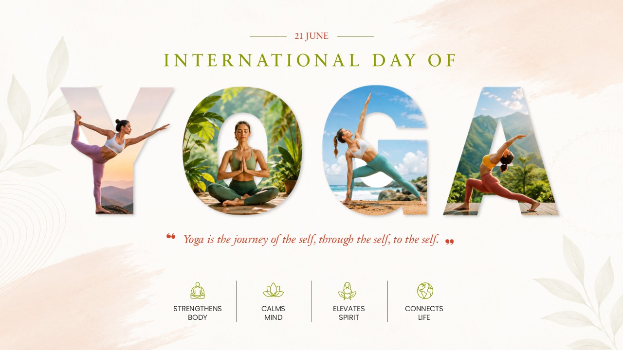 International yoga day poster presentation template