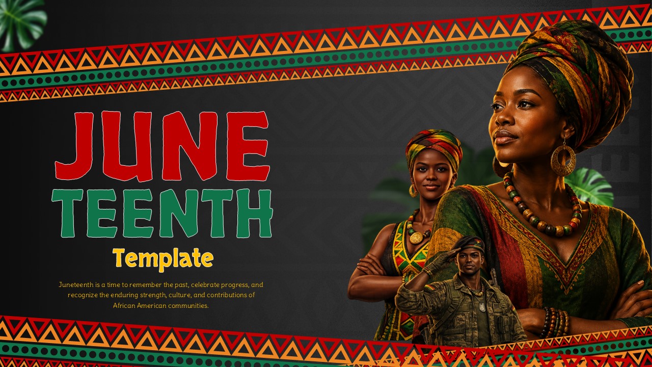 juneteenth invitation powerpoint google slides template