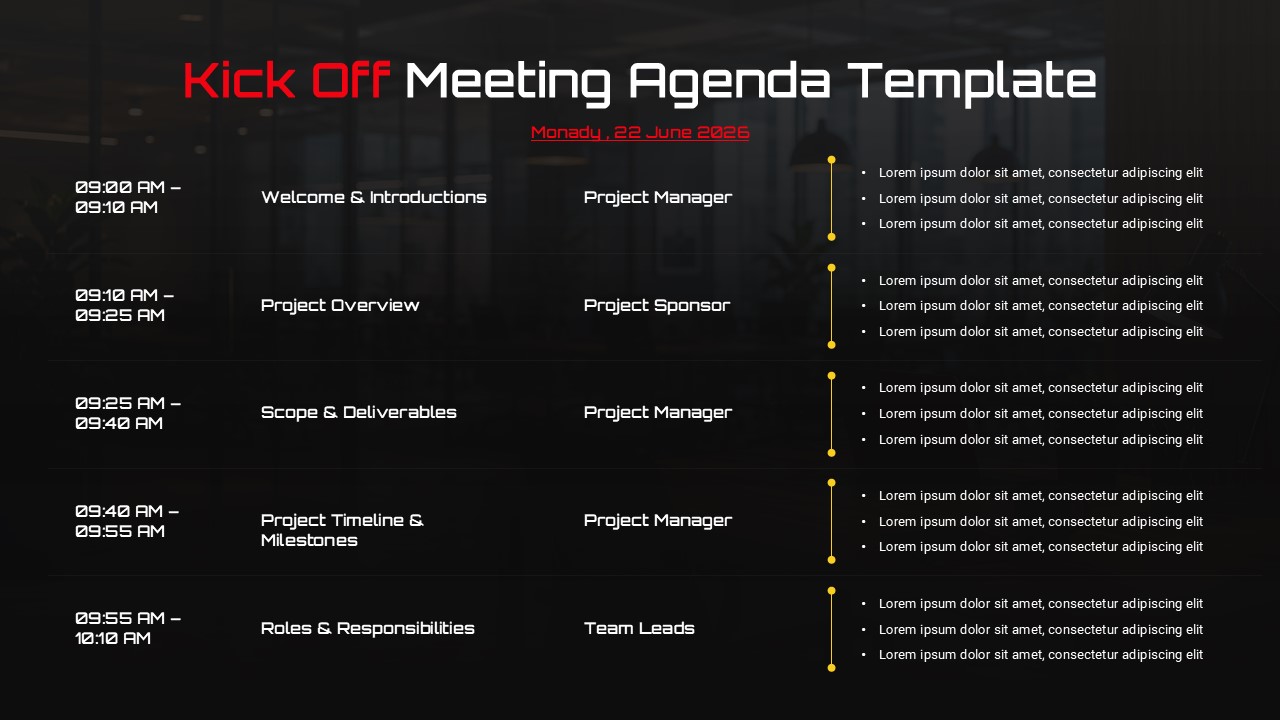kickoff meeting agenda template