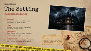 murder mystery game template