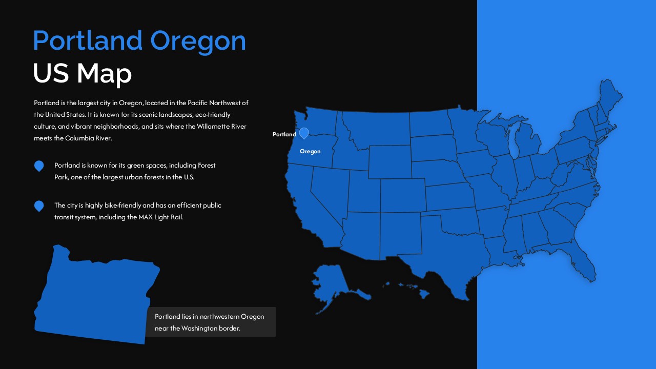 portland oregon us map google slide