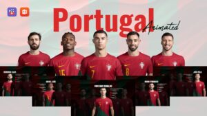 portugal world cup footbal team template