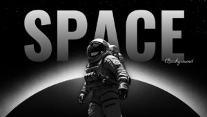 space background presentation template