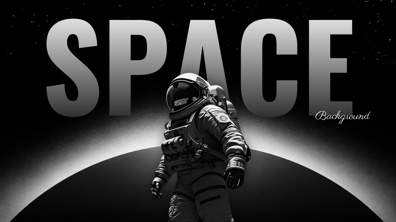 space background presentation template