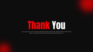 thank you red and black slide