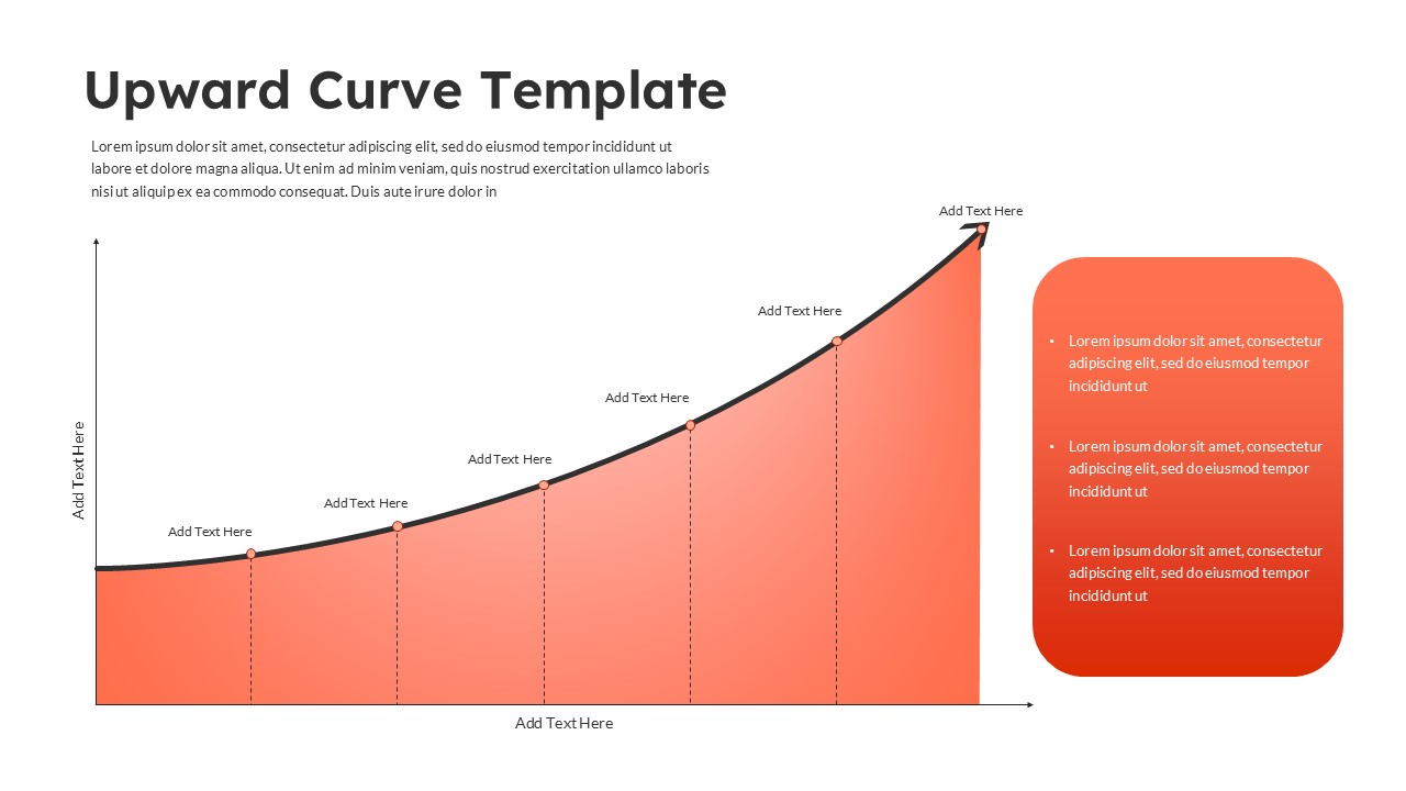 upward curve ppt template