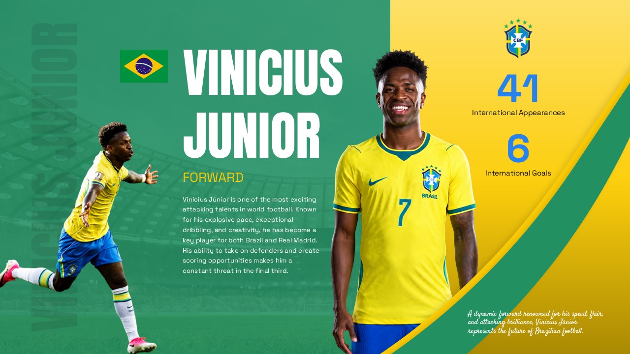 vinicius junior brazil slideshow template