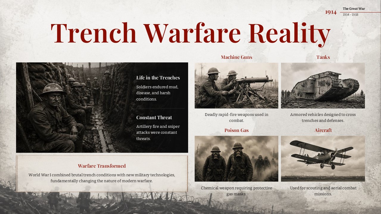 world war 1 powerpoint template