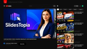 youtube video player slides presentation template