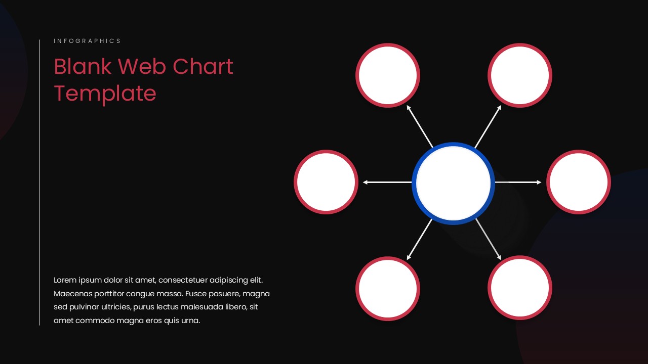 Blank Web Chart Circular Slide Template for Google Slides