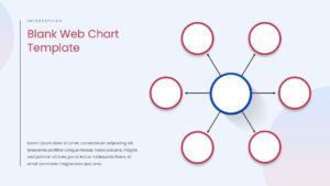 Blank Web Chart Hub and Spoke PPT Slide