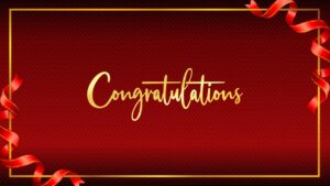 Congratulations PPT Presentation Background Template