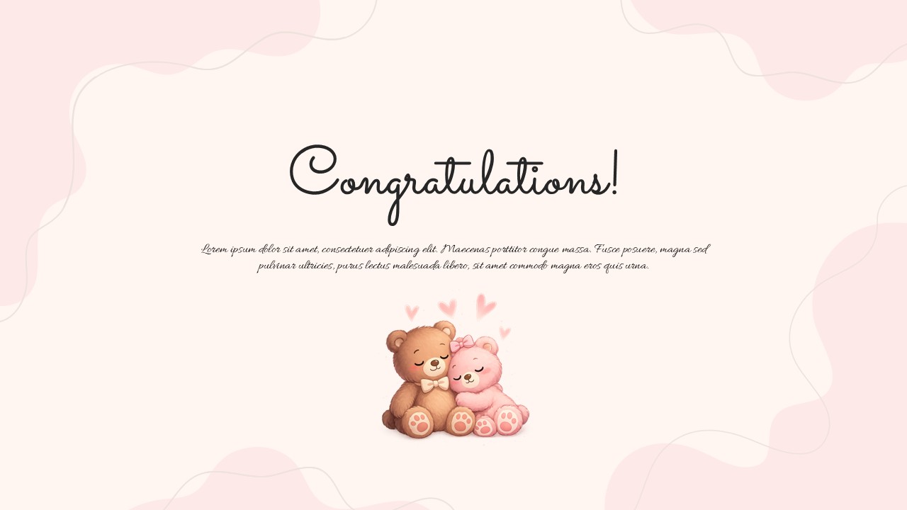 Congratulations PowerPoint Slide