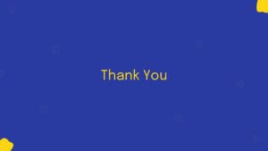 simple thankyou PPT slide